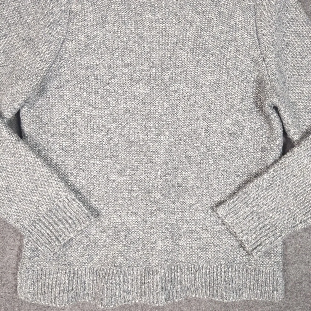 Banana‎ Republic Mens Small Gray Marl Chunky Knit Crewneck Raglan Sweater